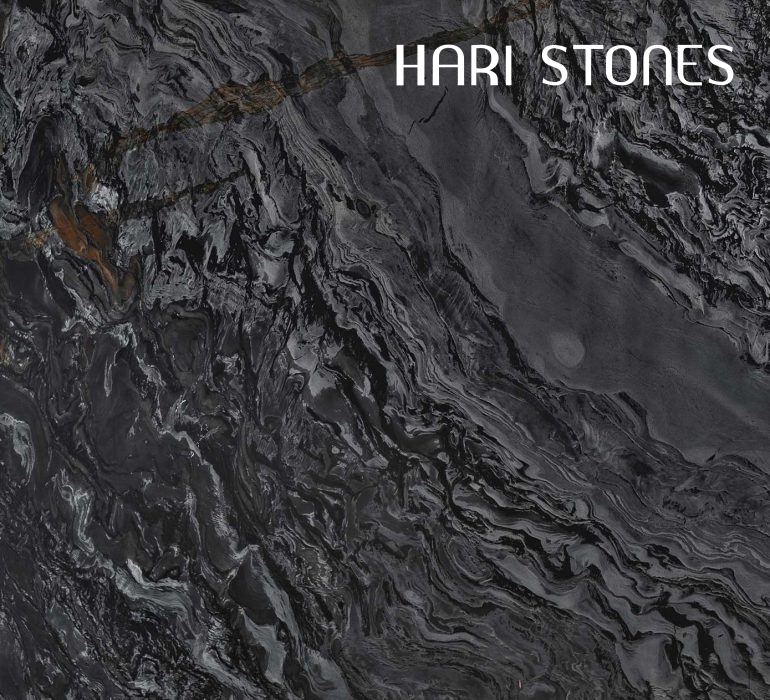 Black Fantasy Leather Granite Slabs Suppliers