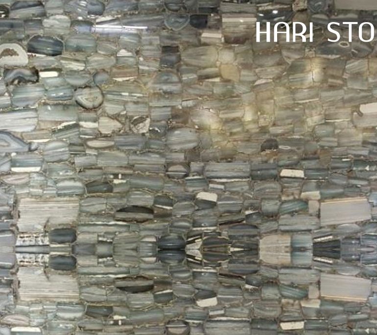 Agata Striata Blue Semi Precious Slabs