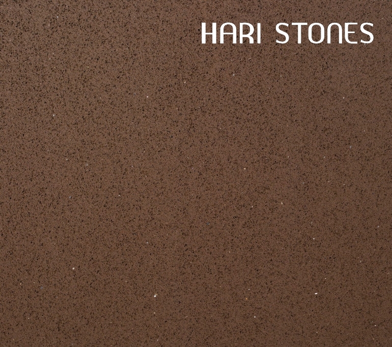 Irah 103 Glass Brown Quartz Slabs Suppliers