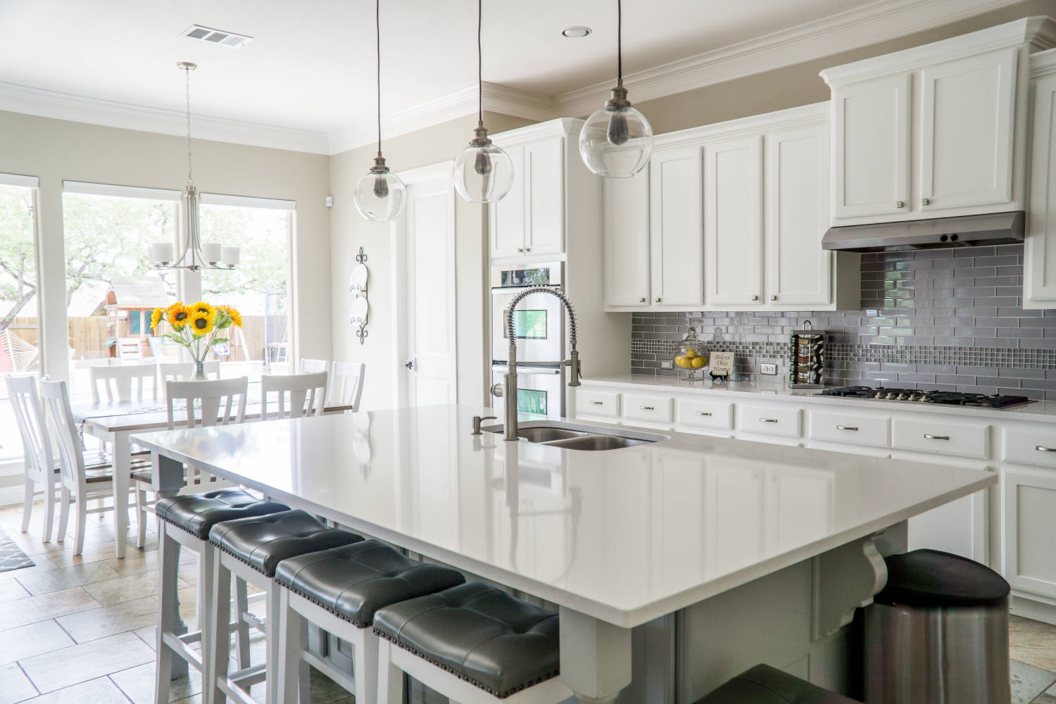 White Quartz Kitchen