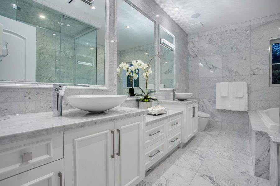 Carrara Marble Bathroom